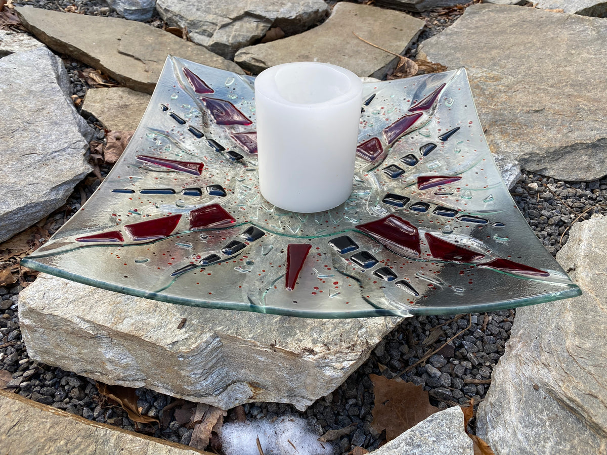 Recycled Glass Serving Platters