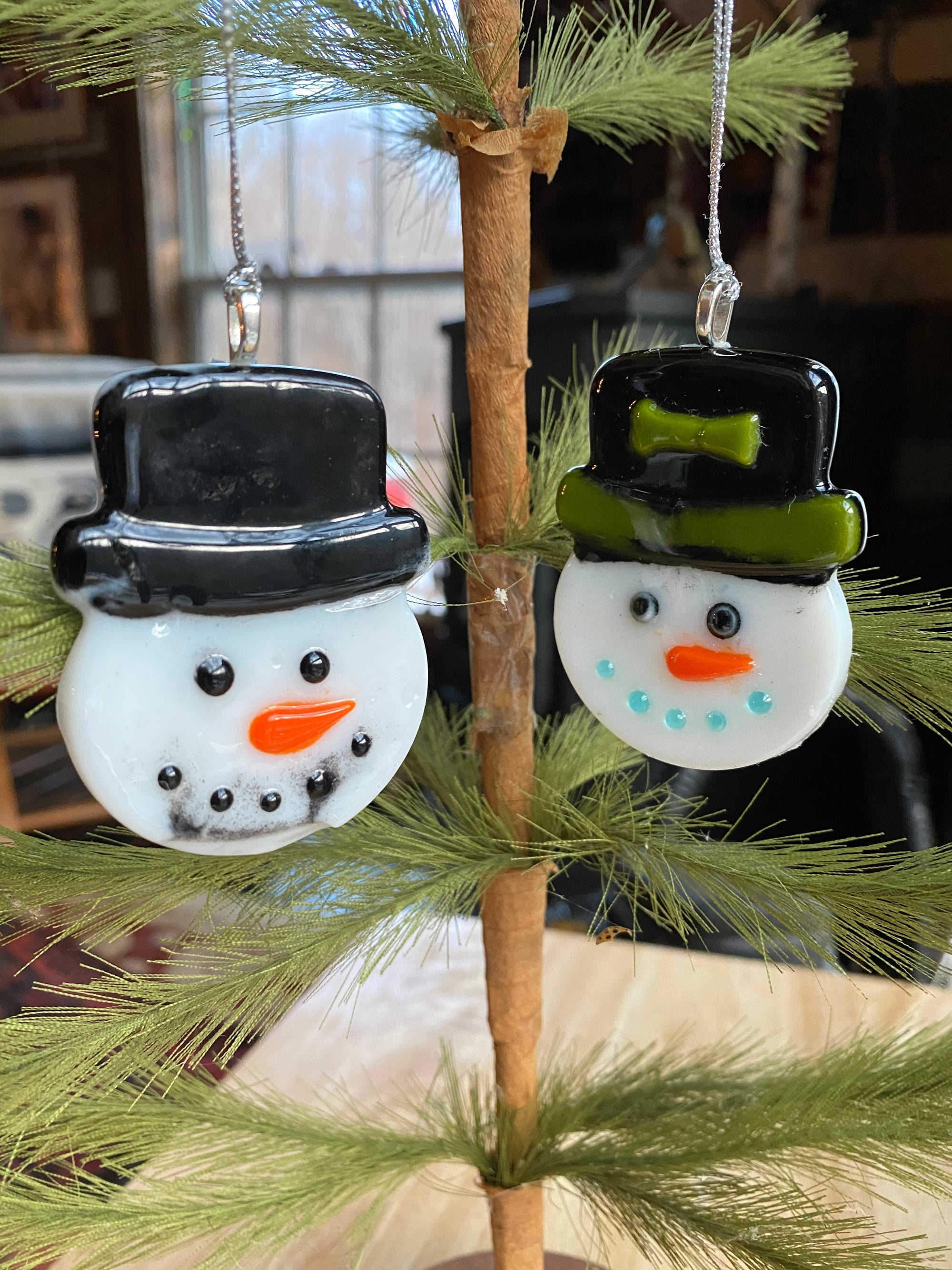 Snowman Face with Top Hat