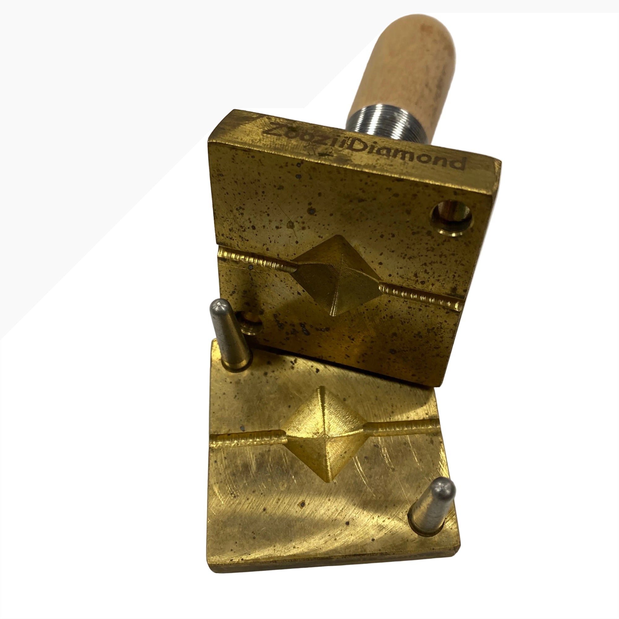 Zoozii's Diamond Medium Brass Glass Bead Press