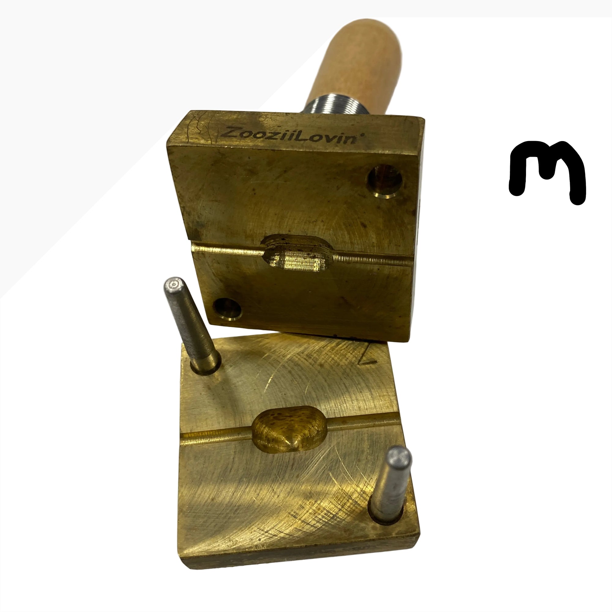 Zoozii's Lovin Medium Brass Glass Bead Press