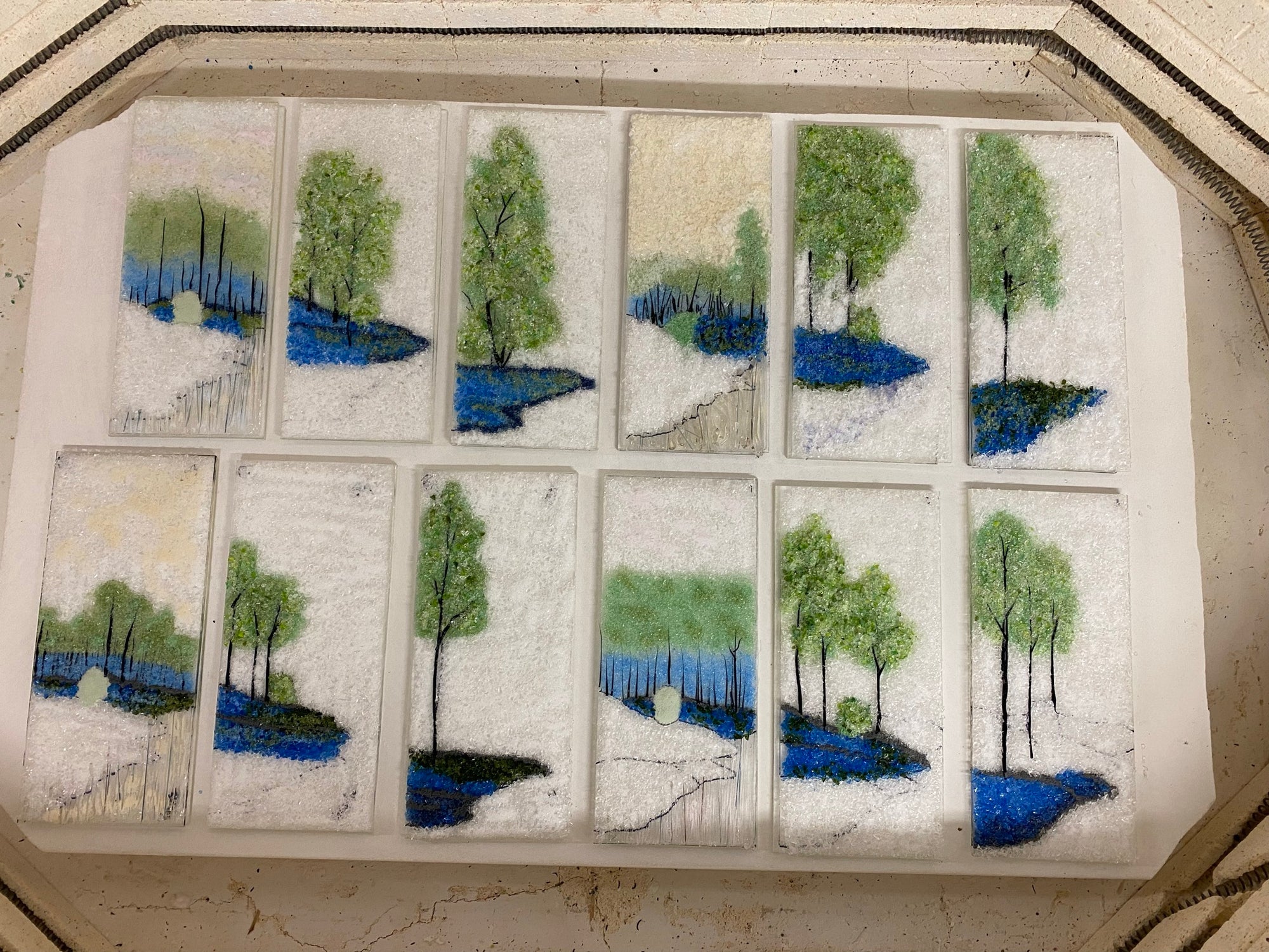 A Sense of Place: Intro to Working Thick &amp; Creating Depth with Kiln-Fired Glass