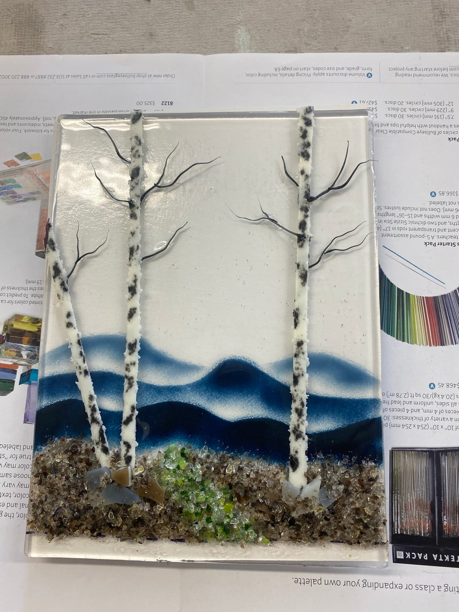 A Sense of Place: Intro to Working Thick &amp; Creating Depth with Kiln-Fired Glass