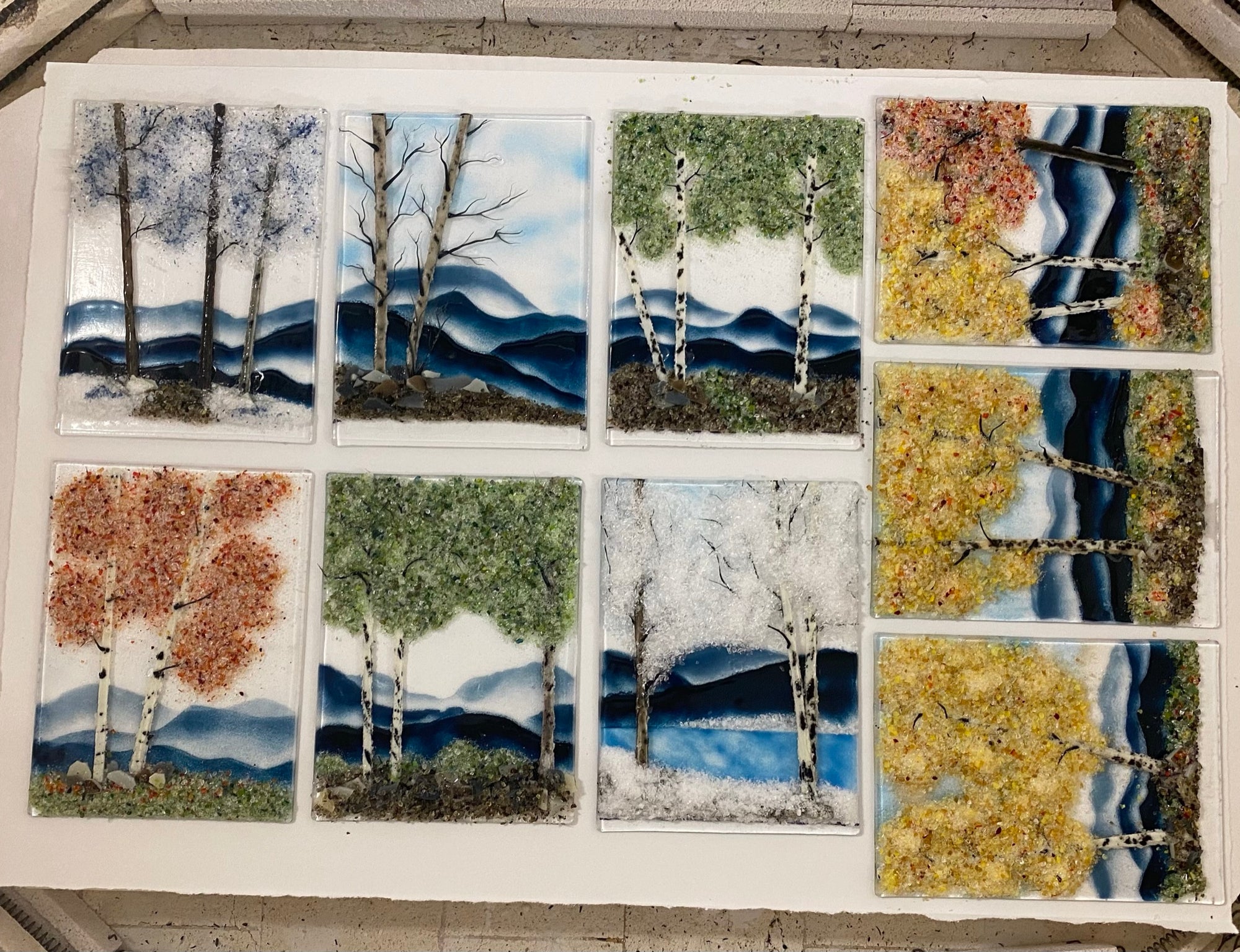 A Sense of Place: Intro to Working Thick &amp; Creating Depth with Kiln-Fired Glass