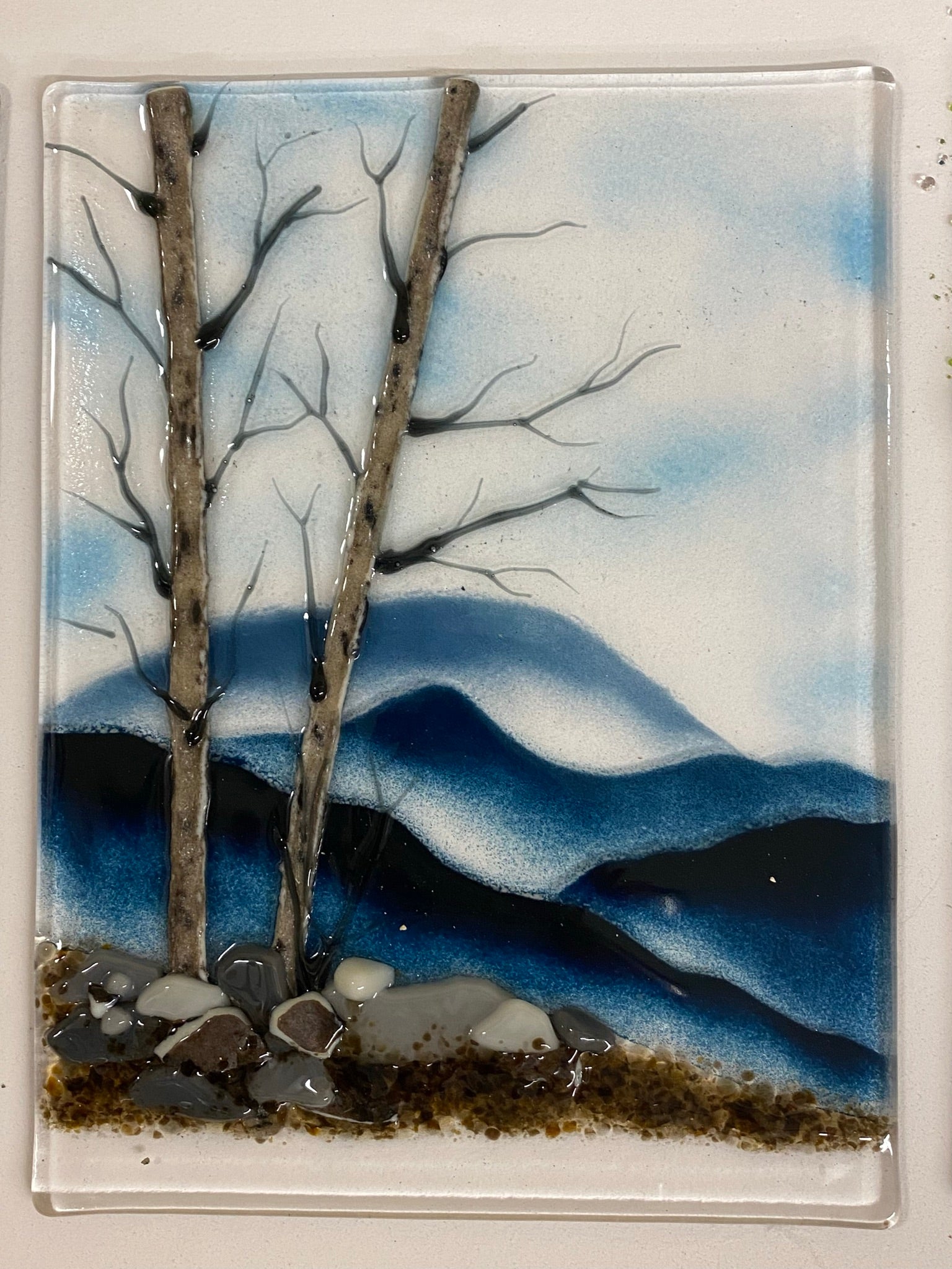 A Sense of Place: Intro to Working Thick &amp; Creating Depth with Kiln-Fired Glass