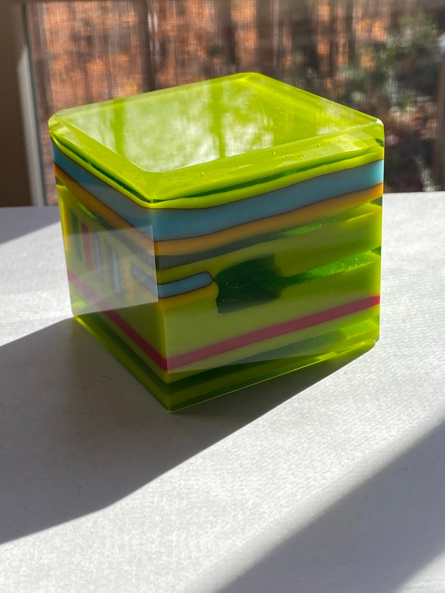 Layers of Color Paperweights / Cubes