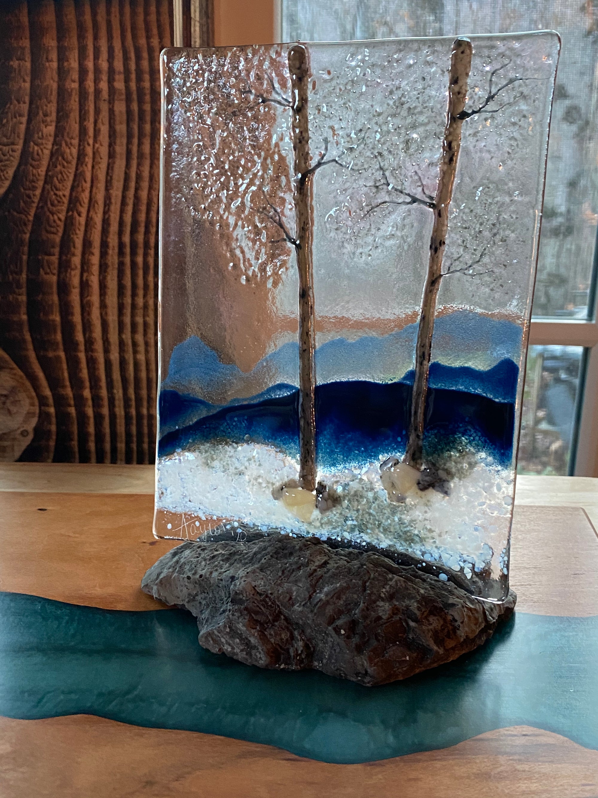 Seasonal Landscapes with Rock Base