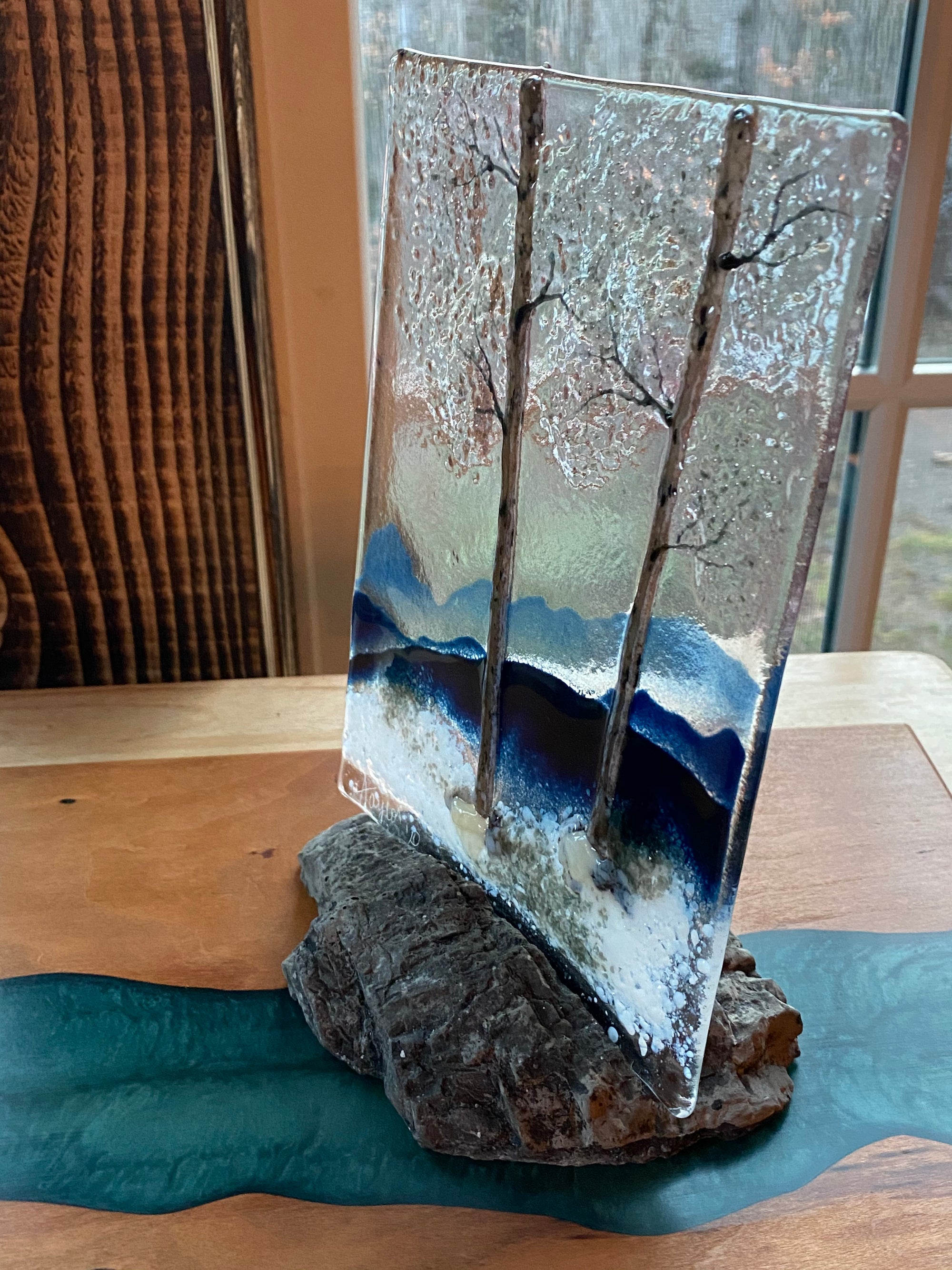 Seasonal Landscapes with Rock Base