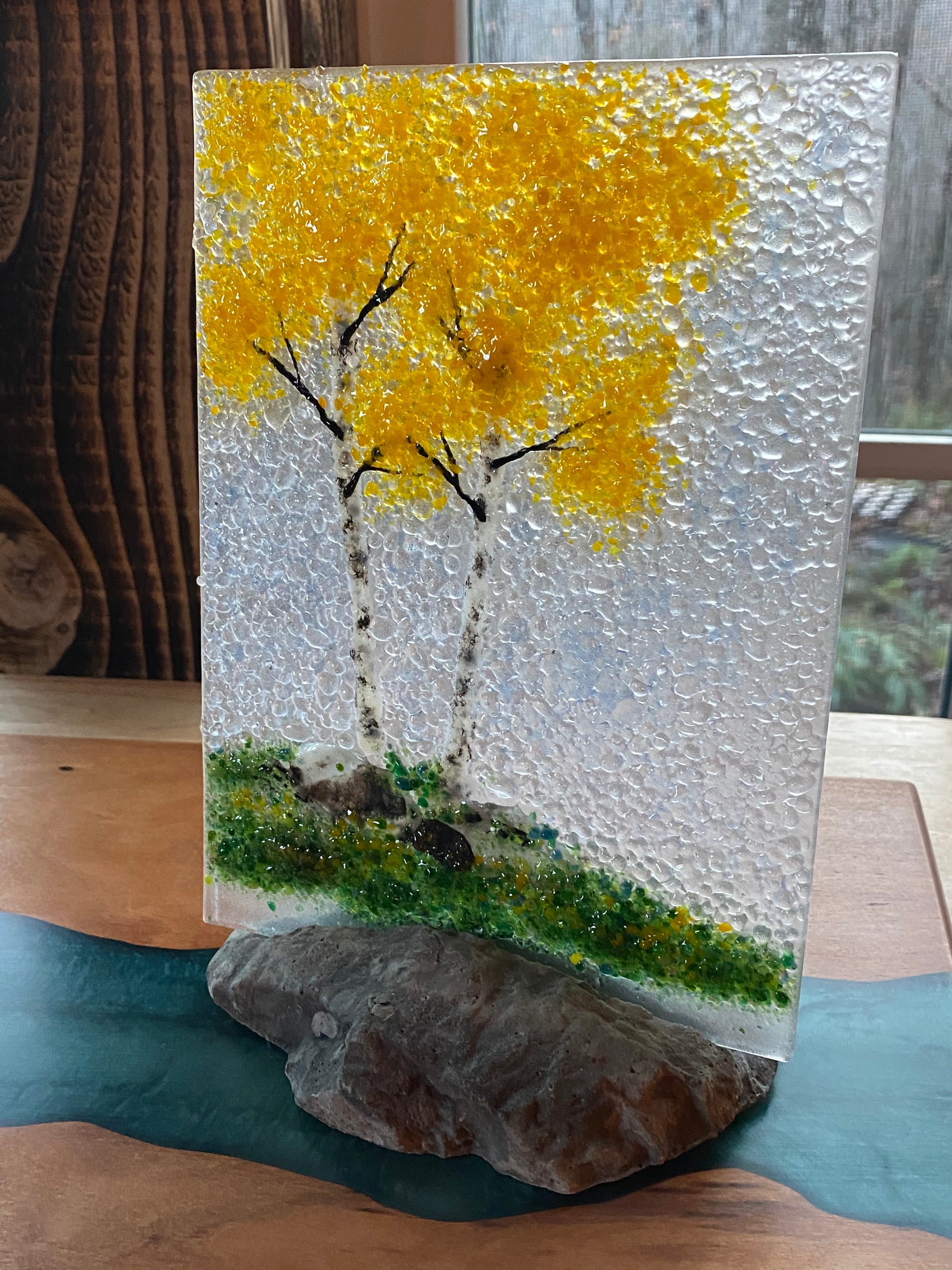 Seasonal Landscapes with Rock Base