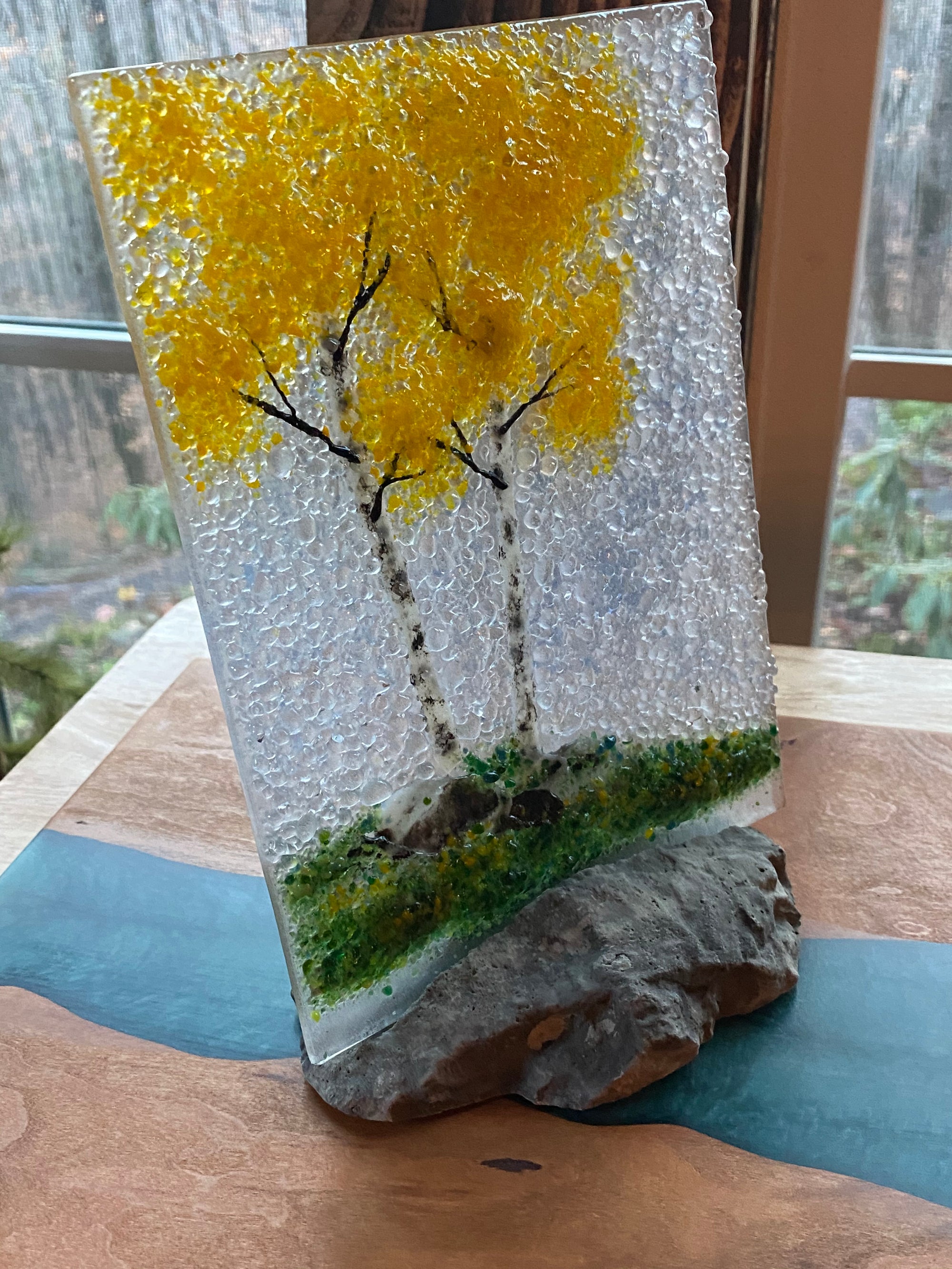 Seasonal Landscapes with Rock Base