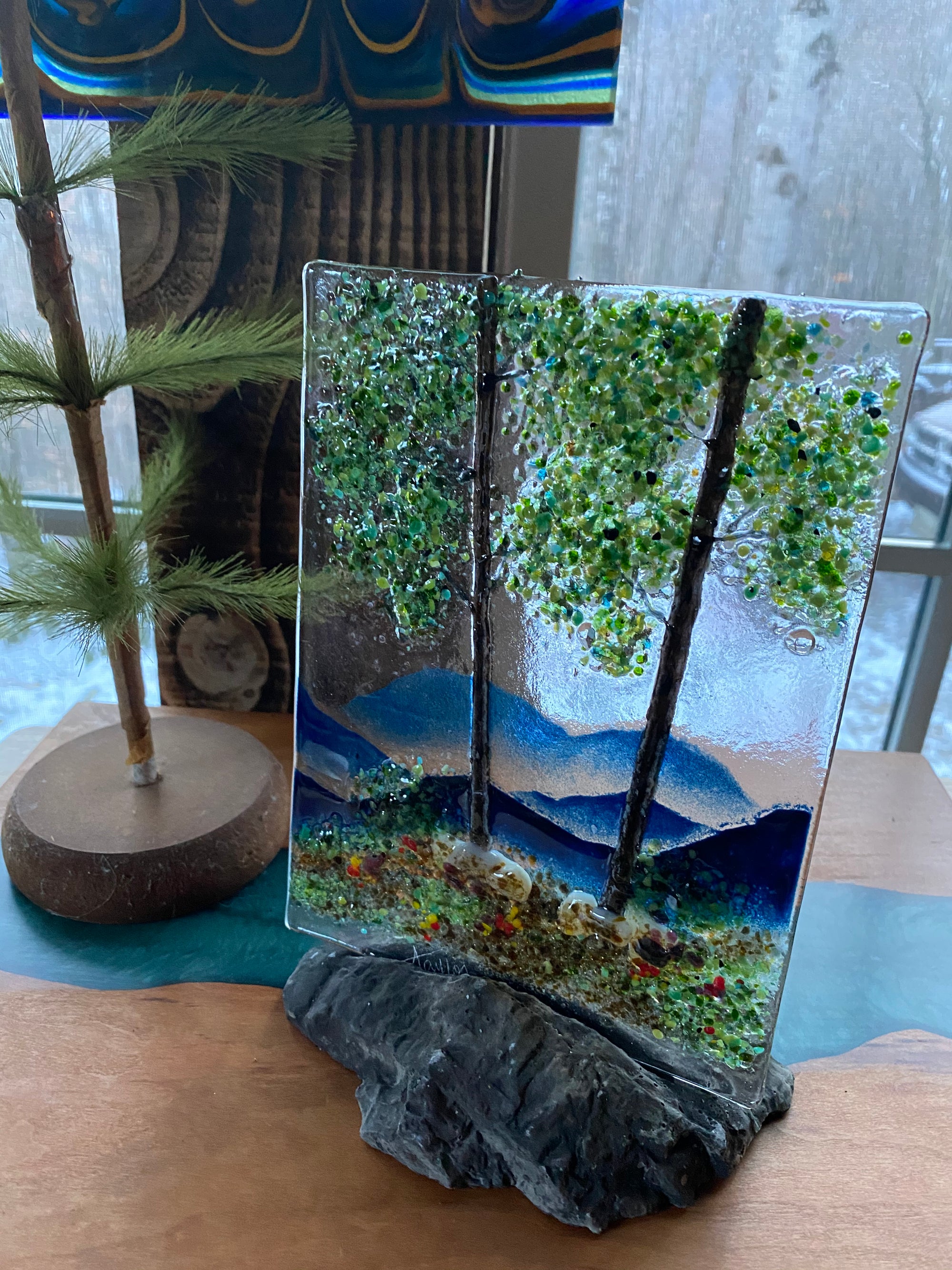 Seasonal Landscapes with Rock Base