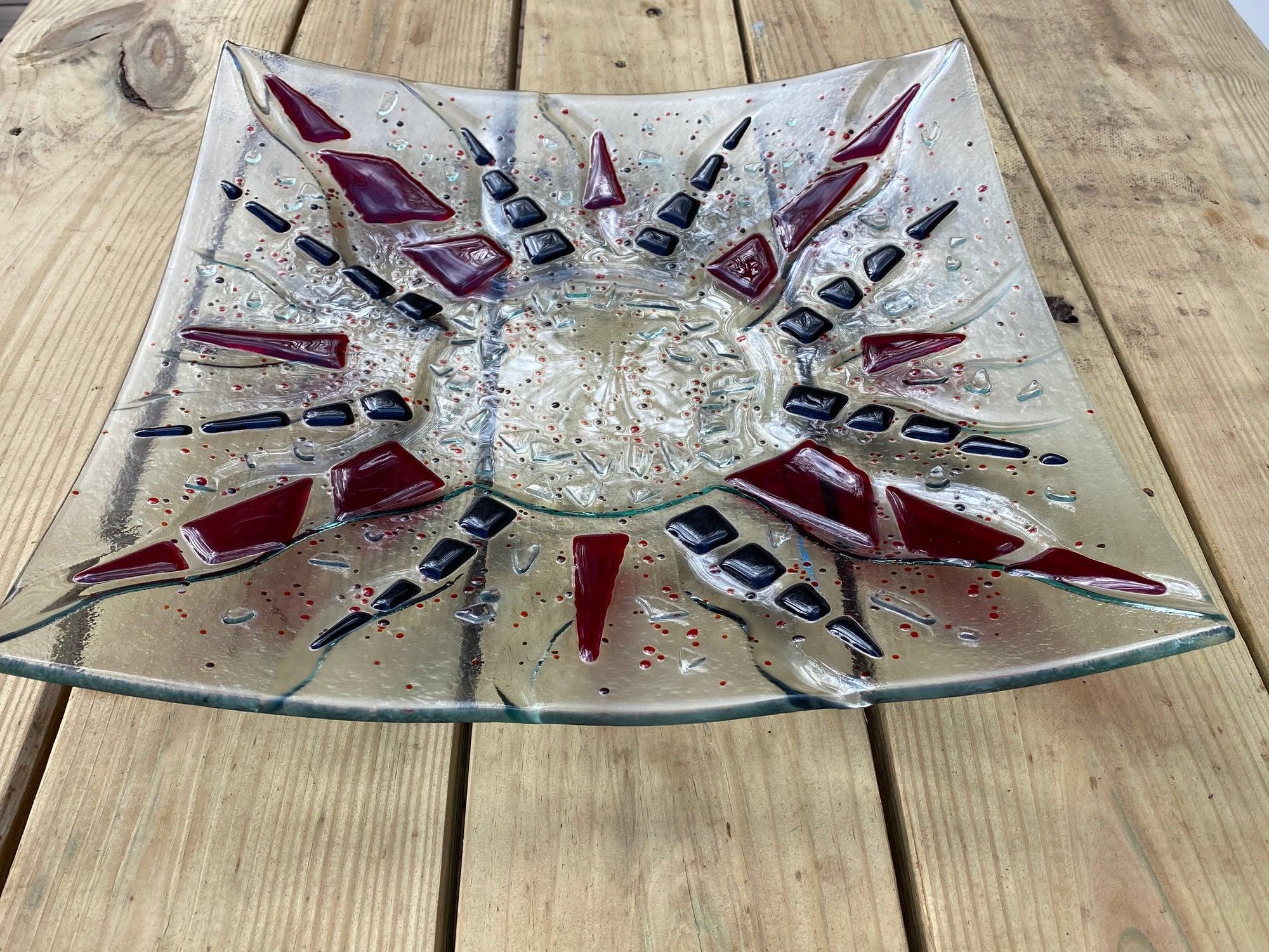 Recycled Glass Serving Platters